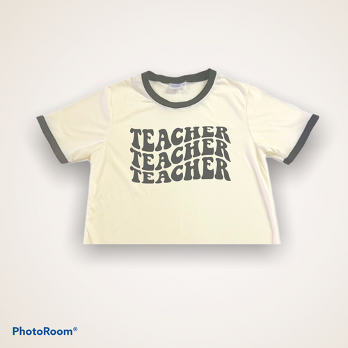 Wavy Teacher Tee